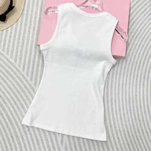 Loewe White Sleeveless Tank Top - Picture 4 of 6